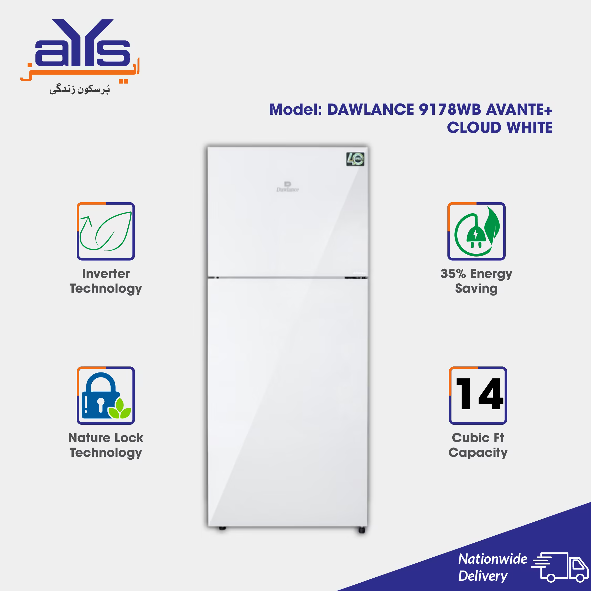 DAWLANCE-REFRIGERATOR-9178WB-AVAnte Plus